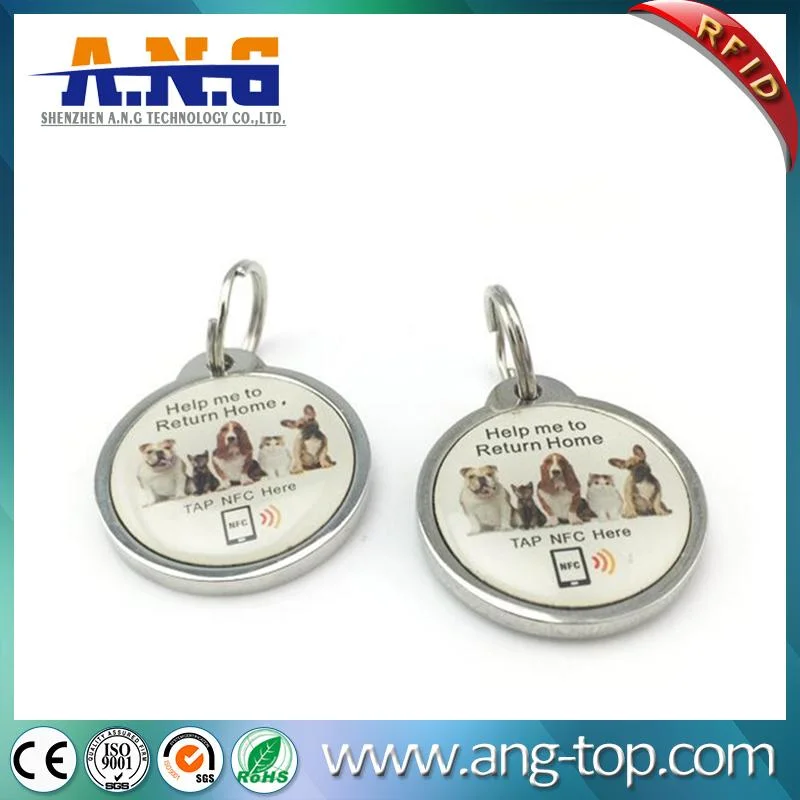 Durable NFC Tag RFID Key Tag Epoxy NFC Tag for Pet