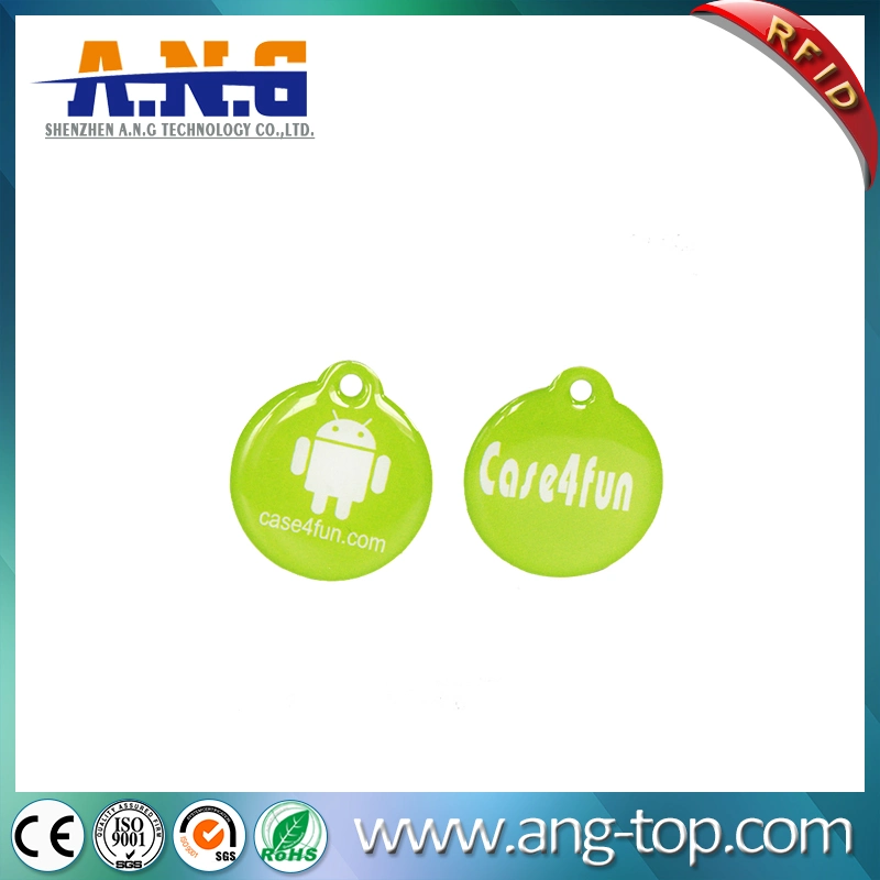 Customized Epoxy NFC Key Fob / Passive Plastic RFID Key Tag