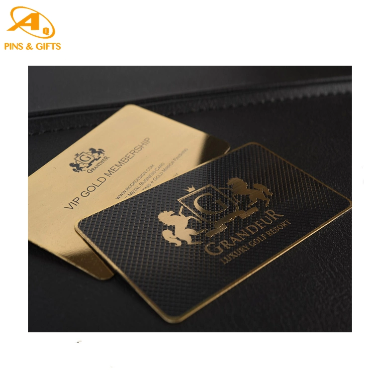 Silver Plastics Products Metal Business Card with Custom Company Logo VIP Membership, Hotel Key PVC Plastic Card