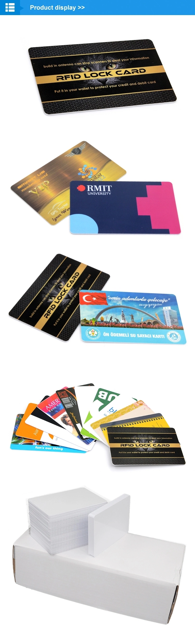 Hf Sri512 Card Blank Bank Card Size PVC IC Chip RFID Card