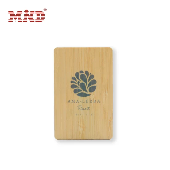 Оптовая торговля Smart Chip Wood RFID Bamboo Hotel Key Card MIFARE Classic 1K Chip Card