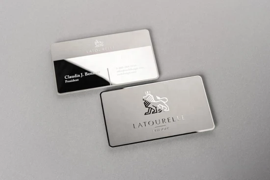 Изготовленная на заказ визитная карточка из настоящего золота, розового золота, нержавеющей стали и металла, VIP-карта модного босса